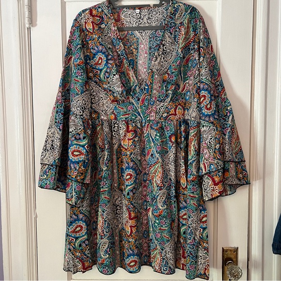 Paisley Print Boho Dress - Picture 5 of 12